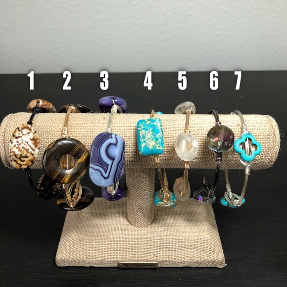 Wire Wrapped Bangles - Picture 1 of 3